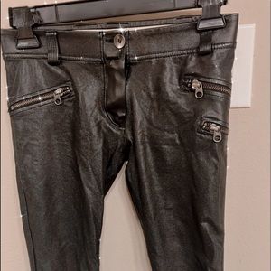 Black WR.Up skinny leather pants. FREDDY Made in Italy!Size xs, true to size.